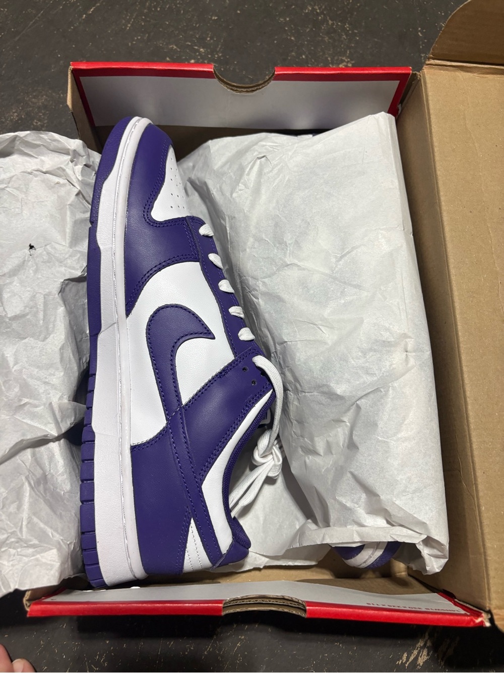 Nike Dunk Low Retro Purple & White Low-Top Sneaker - Unisex - BRAND NEW IN BOX